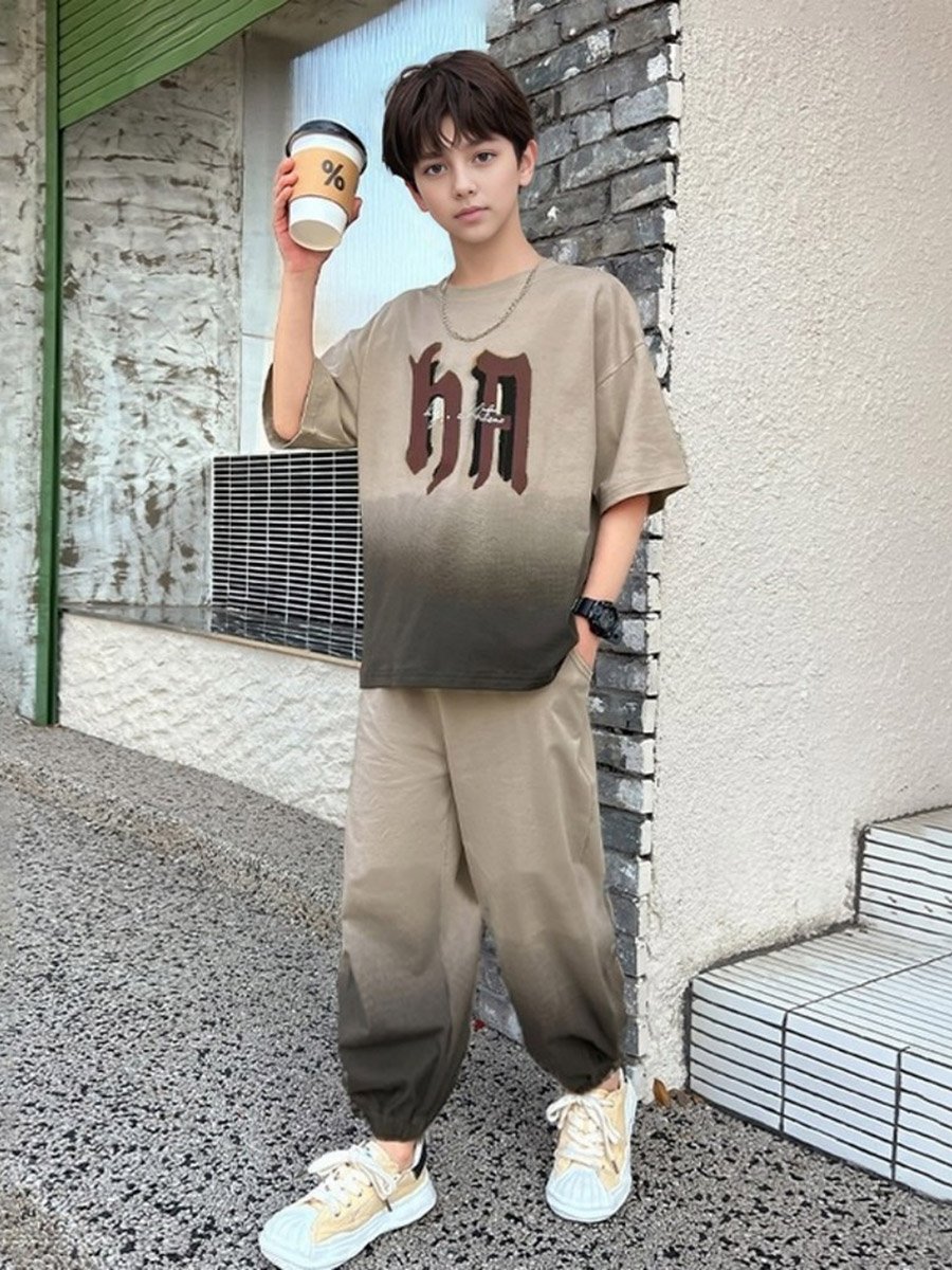 Boys Graphic Print T-Shirt and Joggers Set