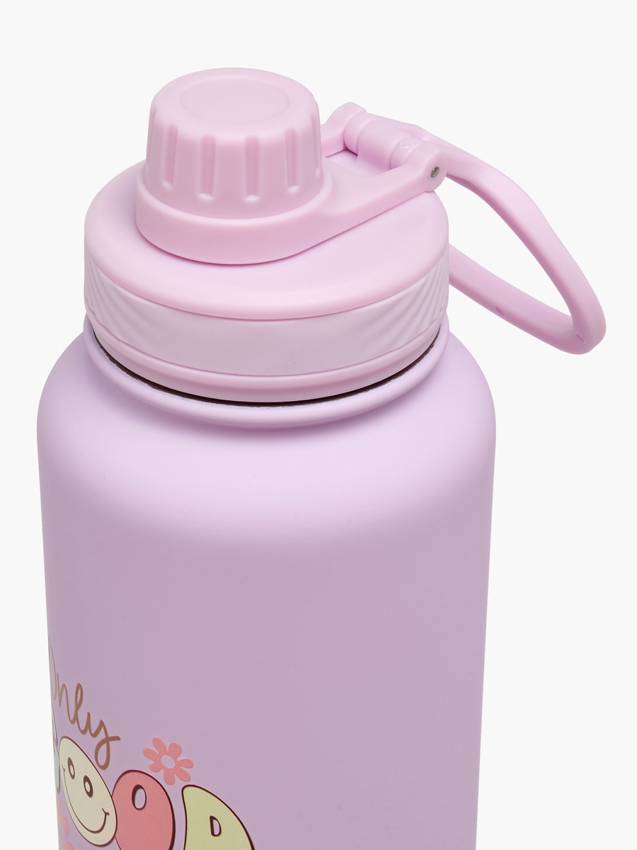 Only Good Vibes Print Double Wall Water Bottle - 1 L