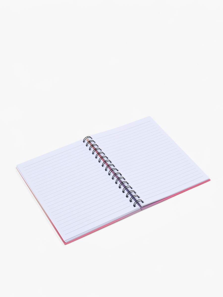 Slogan Print A5 Notebook with Spiral Binding - 80 Pages