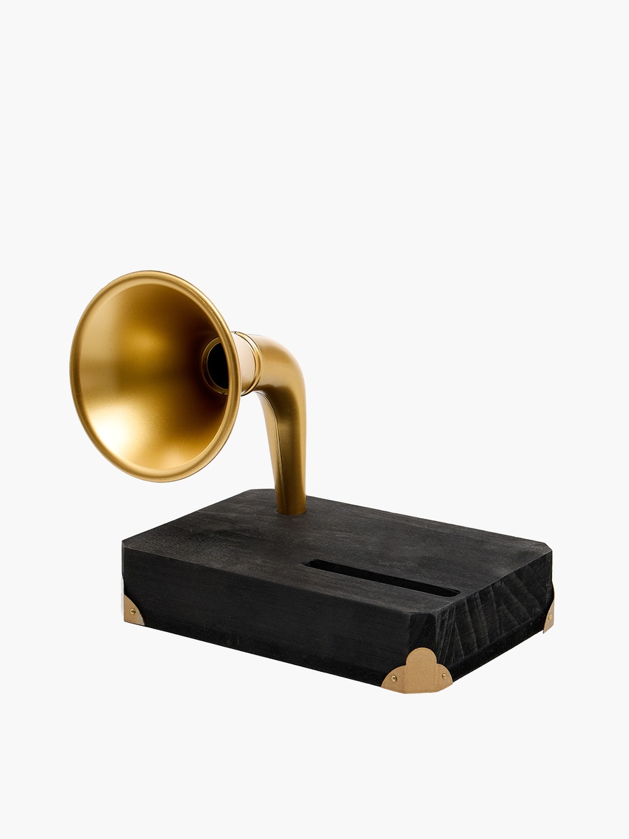 Wooden Amplifier Phone Stand