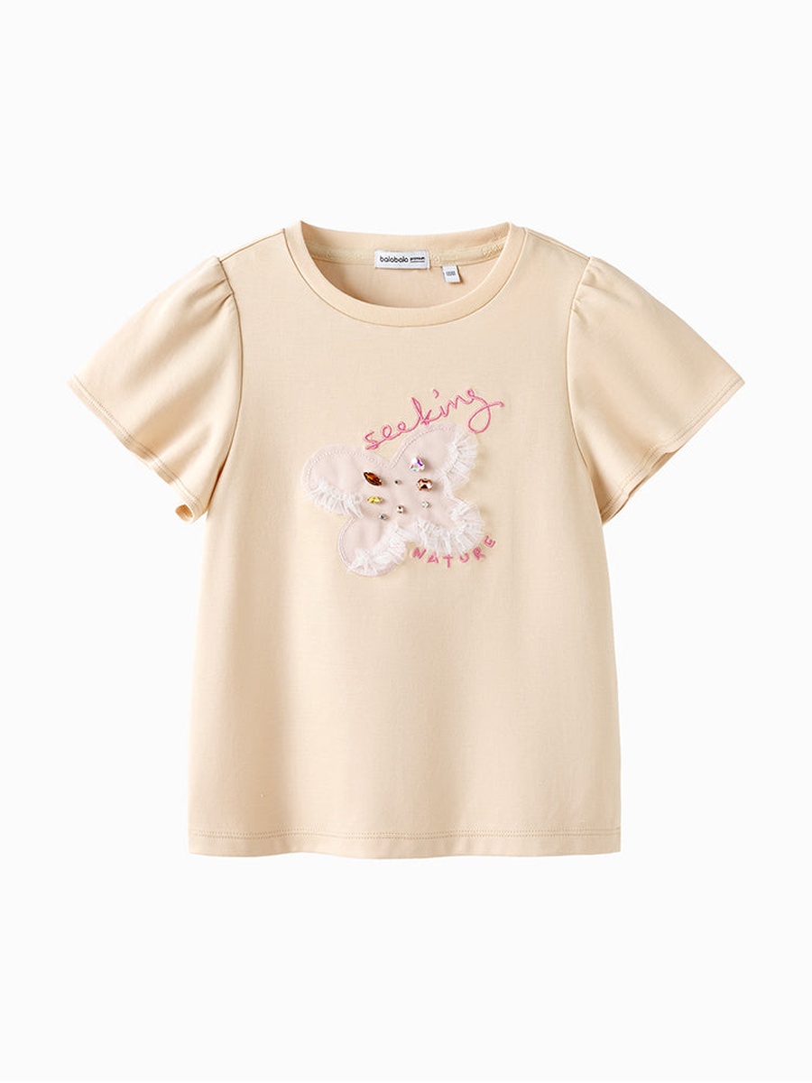 تيشيرت بتطريز للبنات