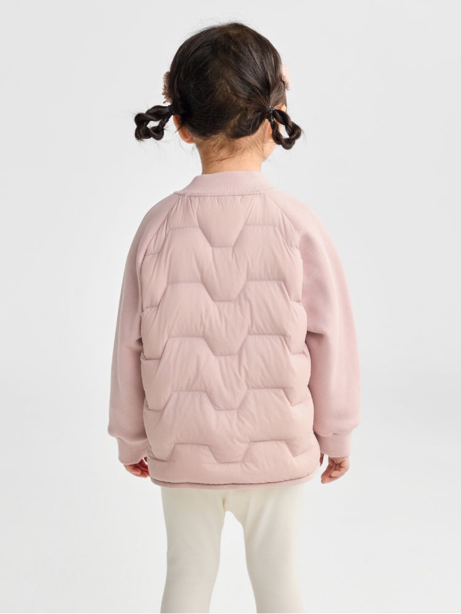 Quilted Bomber Jacket with Front Zipper