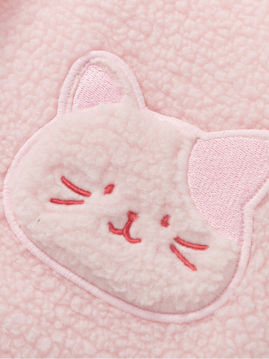 Fleece Jacket with Hood and Ears
