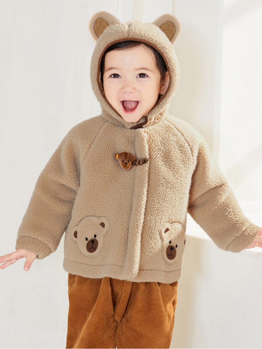 Fleece Jacket with Hood and Ears