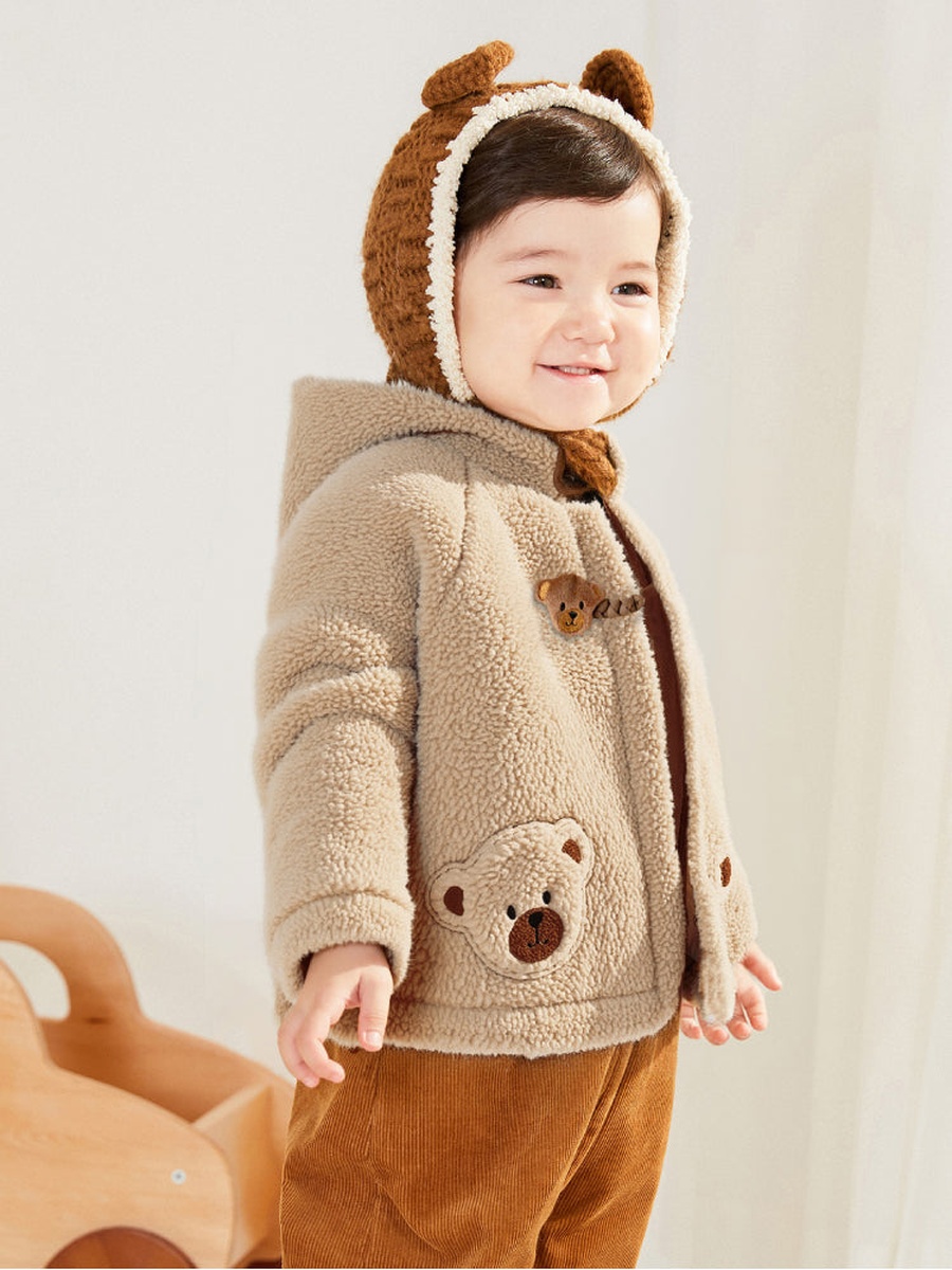 Fleece Jacket with Hood and Ears