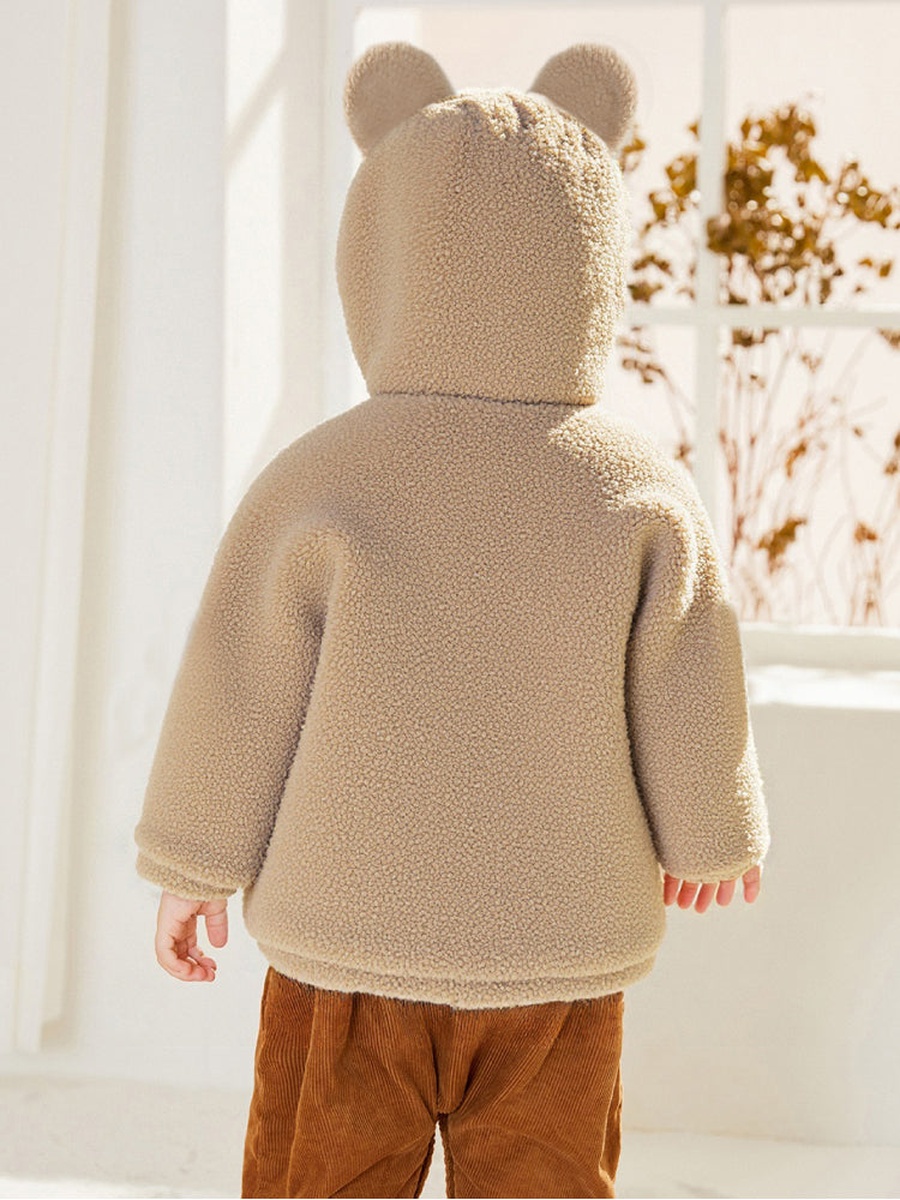 Fleece Jacket with Hood and Ears