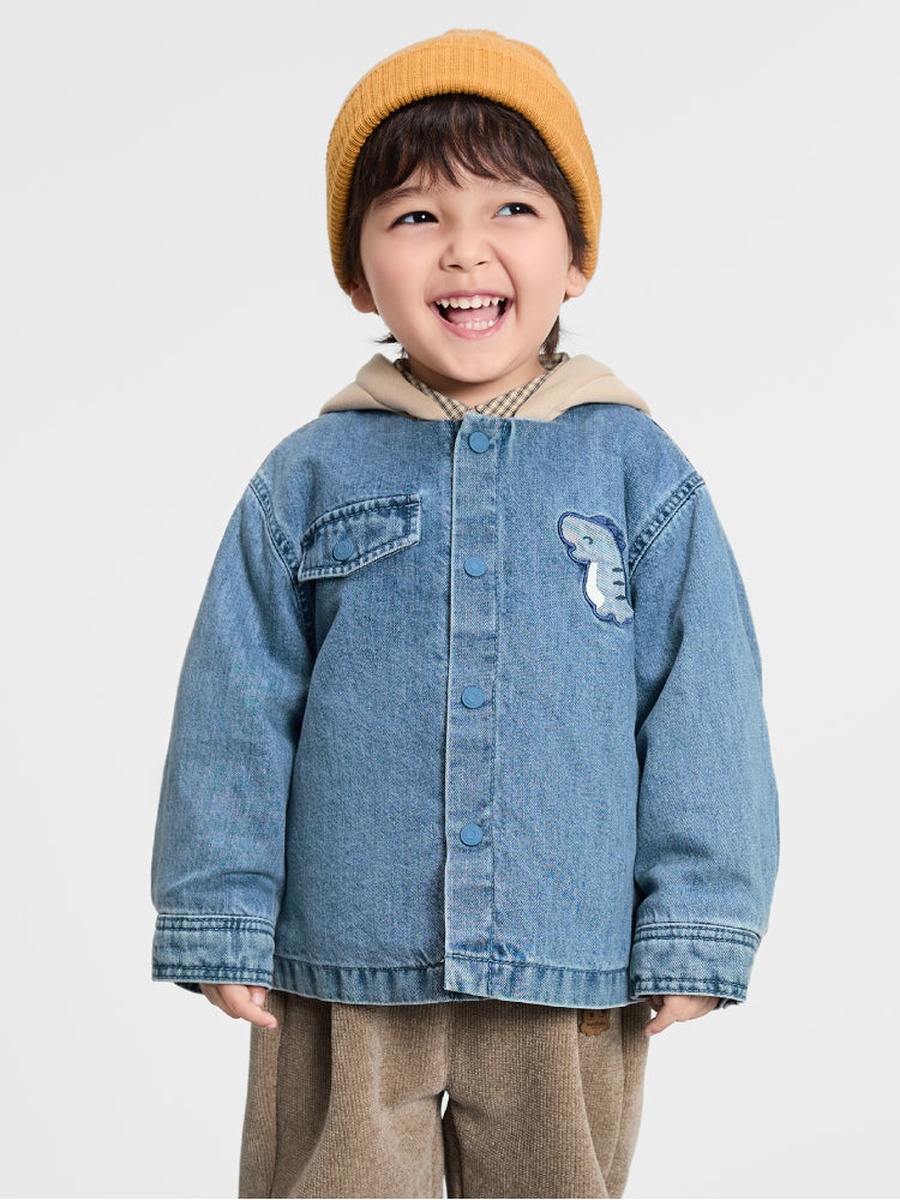 Denim Jacket with Hood