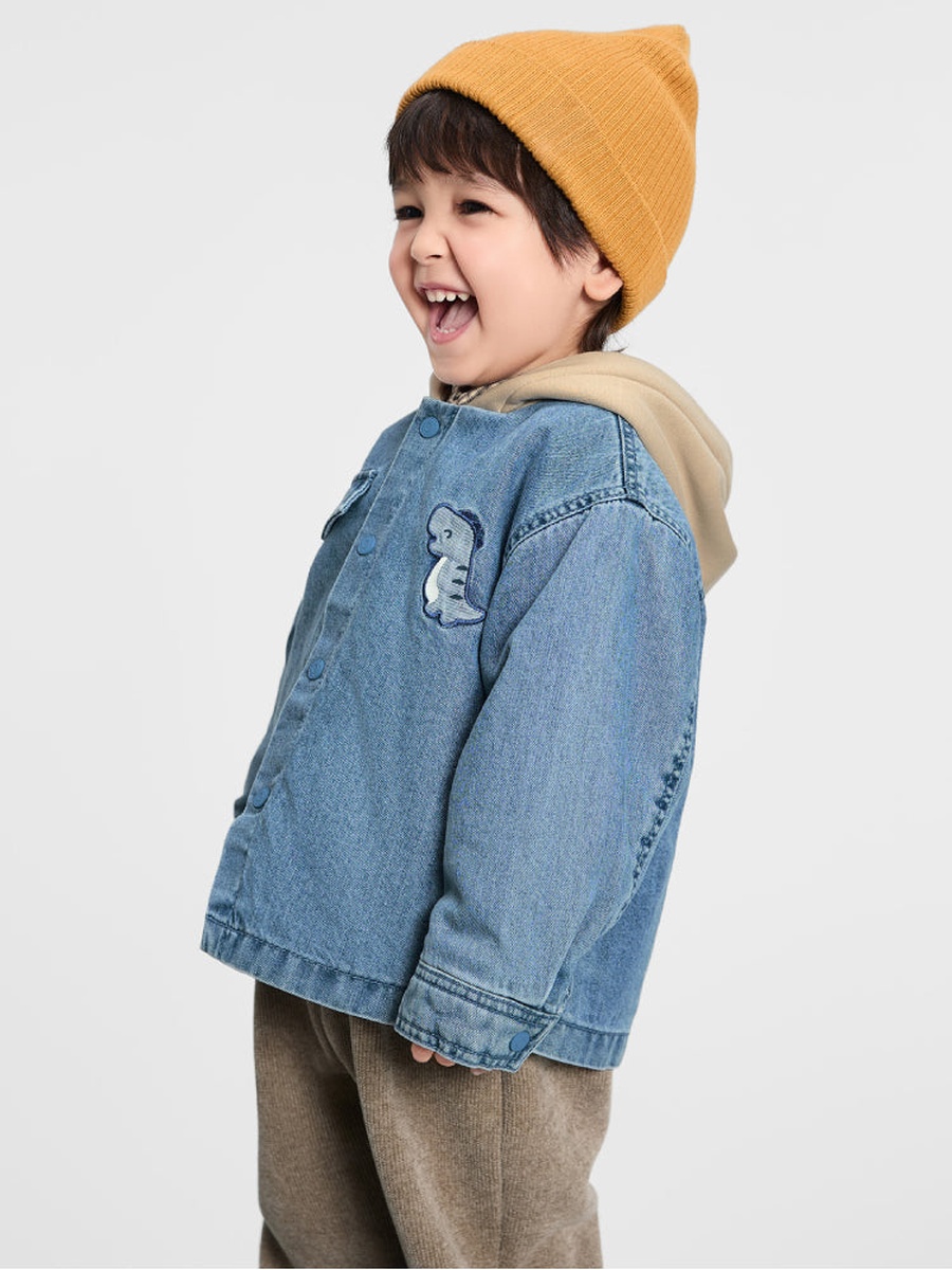 Denim Jacket with Hood