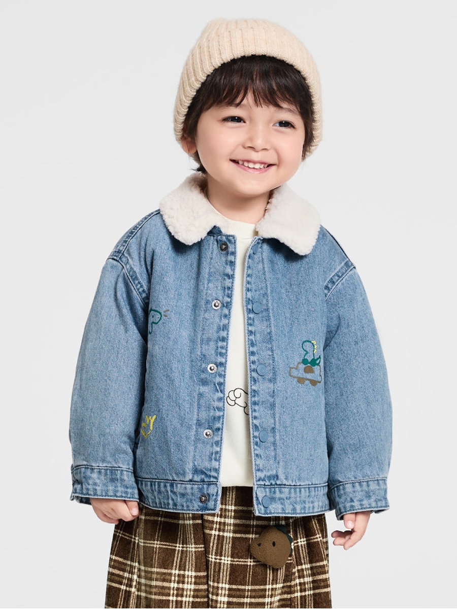 Jacket with Faux Fur Collar