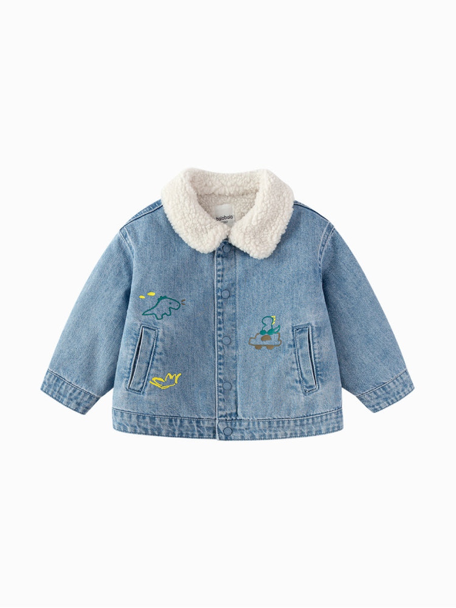 Jacket with Faux Fur Collar