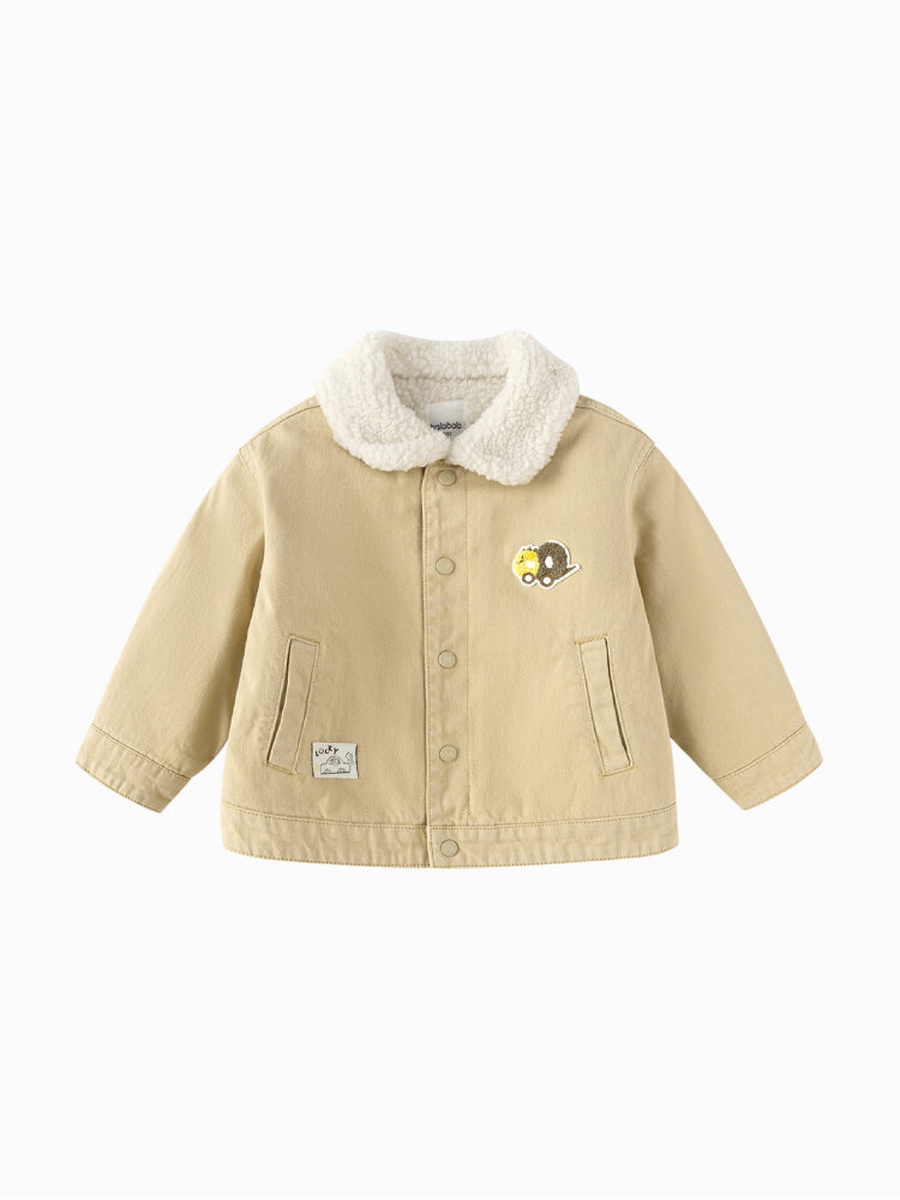 Jacket with Faux Fur Collar