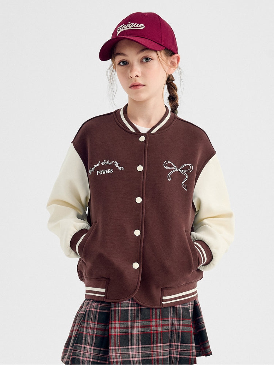 Varsity Jacket with Embroidery