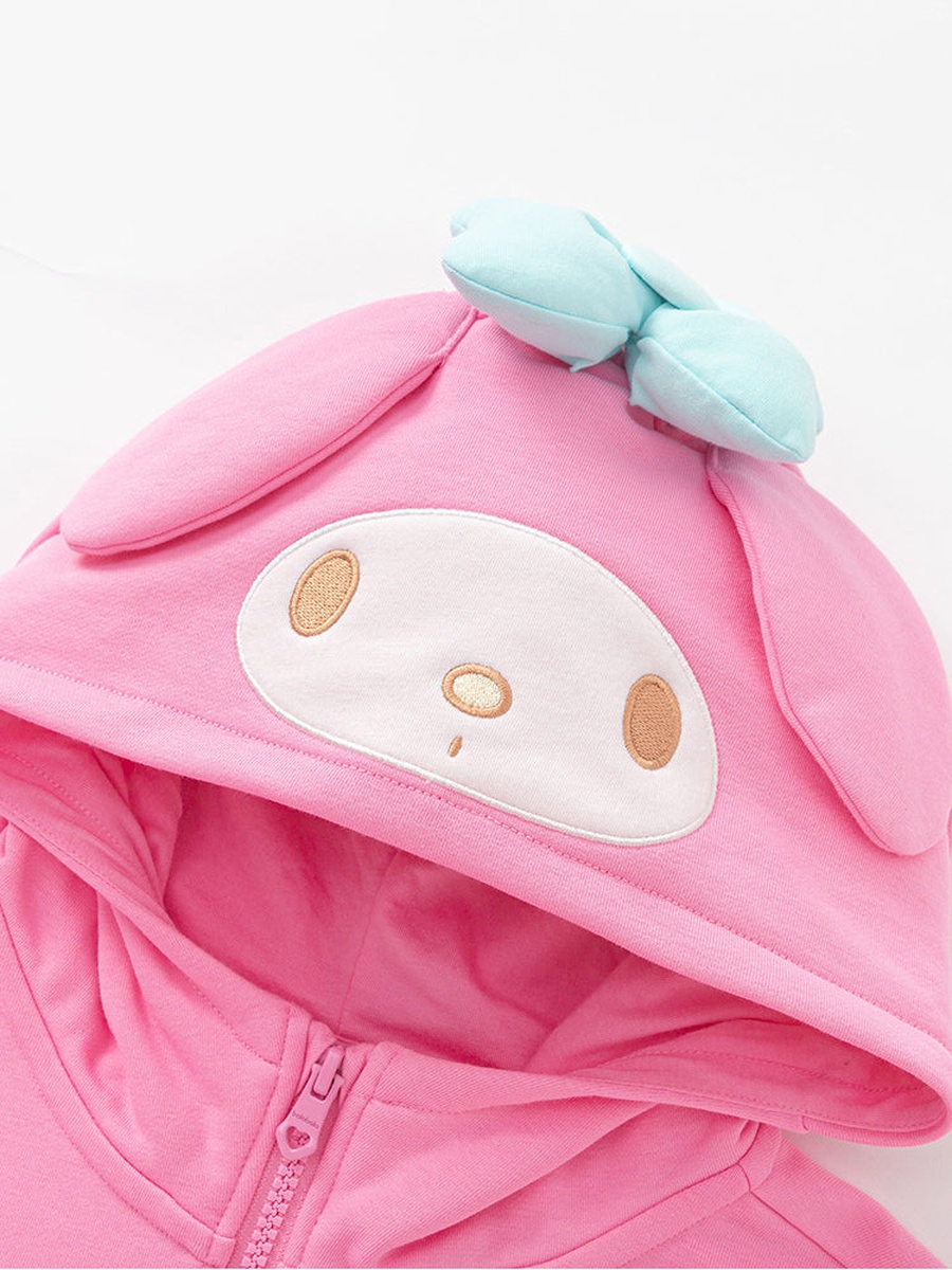 Zip-Through Hoodie with Embroidery