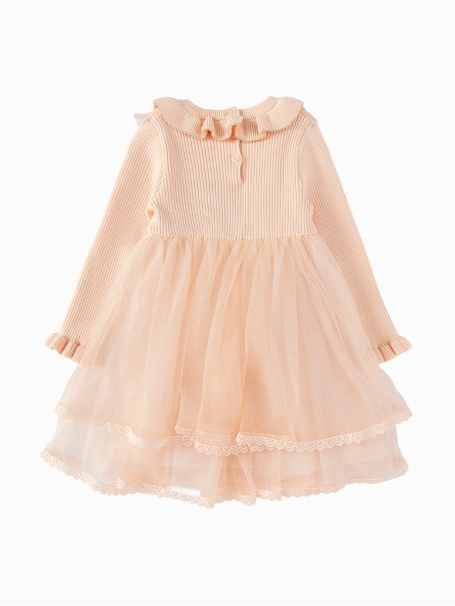 Layered Tulle Dress with Bow