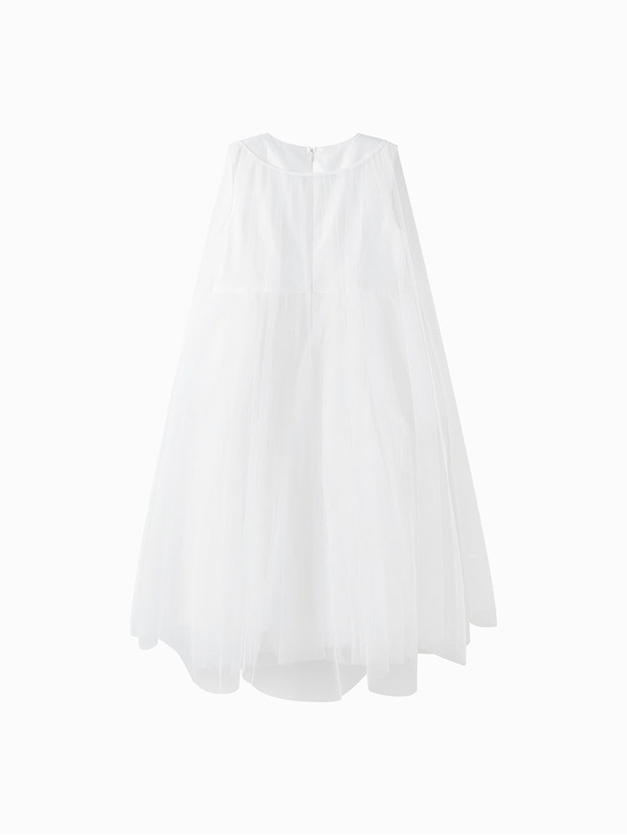 Tulle Dress with Embroidery and Sequin