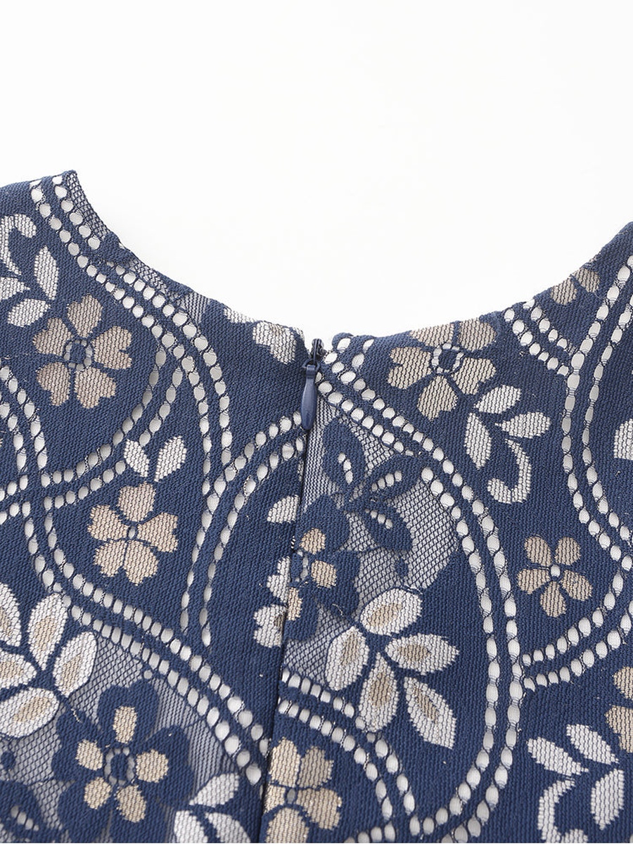 Knitted Floral Dress