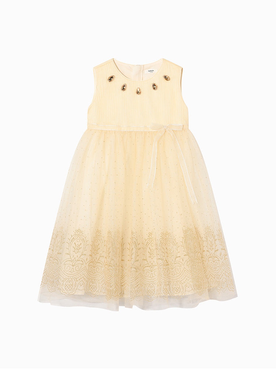 Printed Tulle Dress