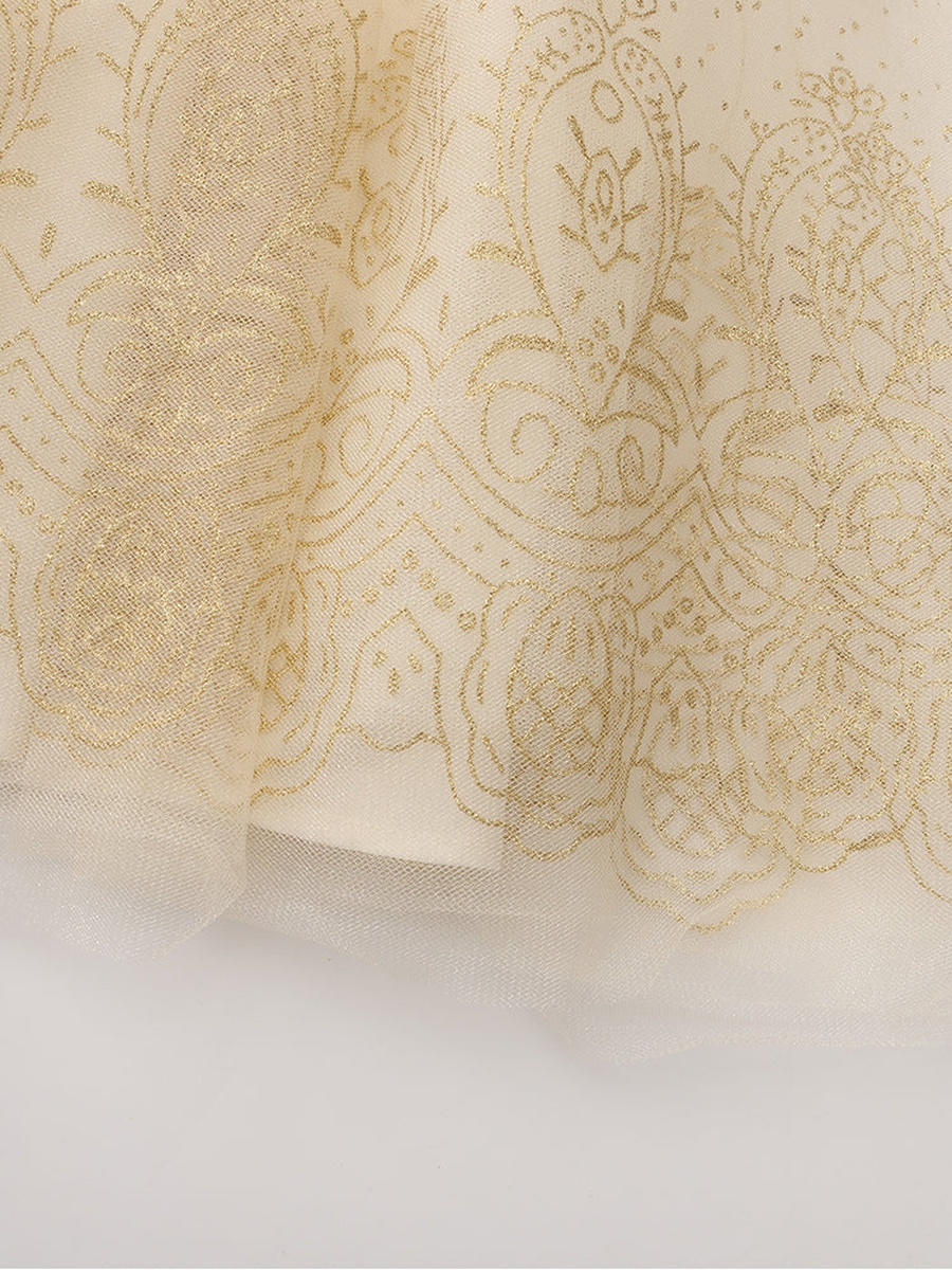 Printed Tulle Dress