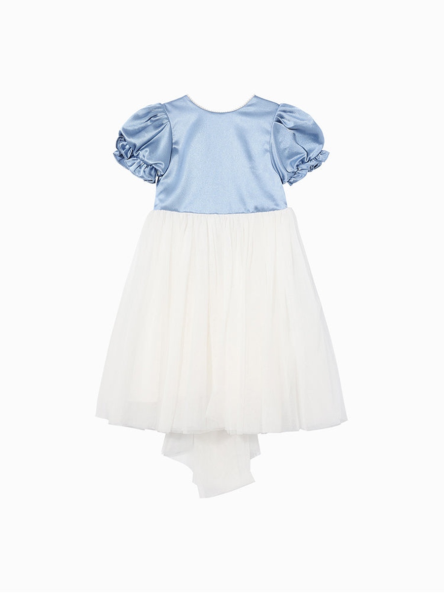 Two-Tone Bow Detail Dress