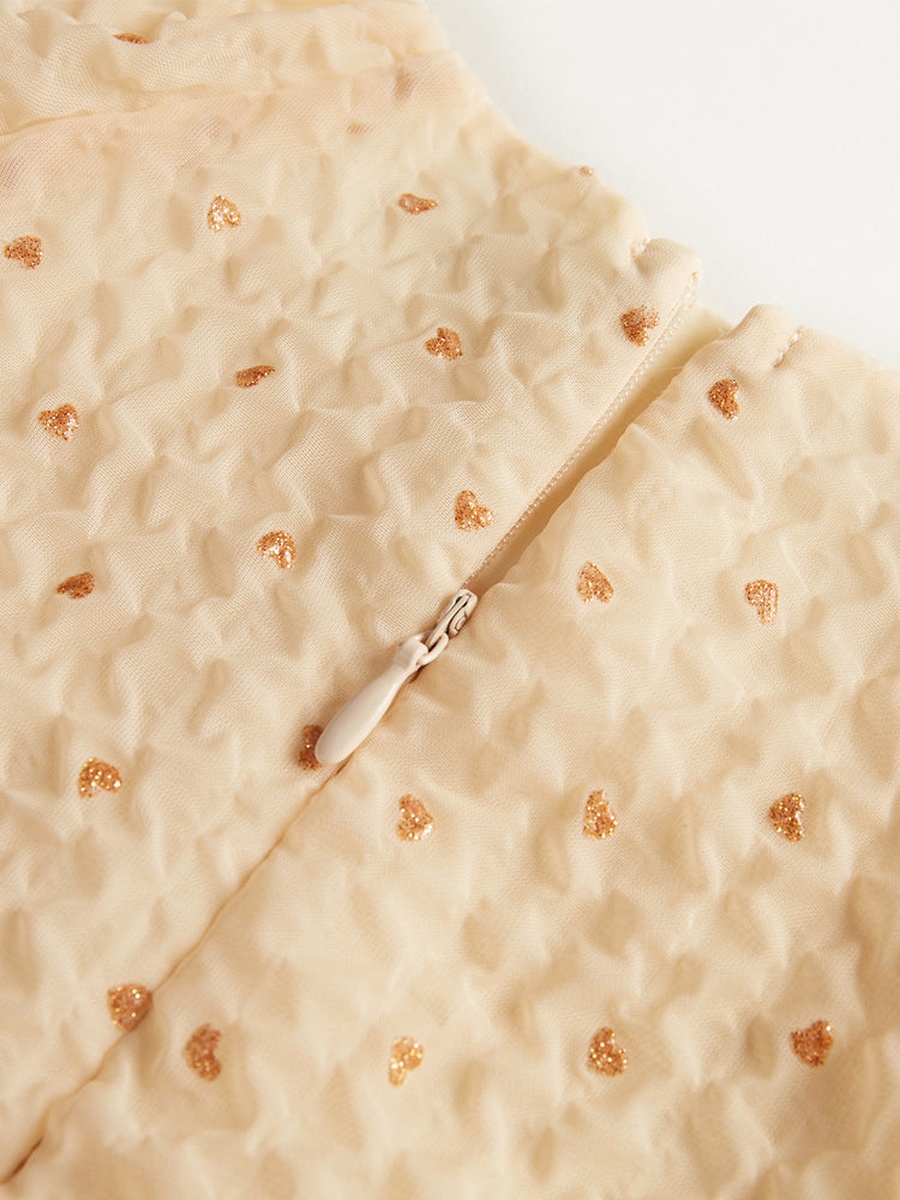 Dress with Metallic Thread