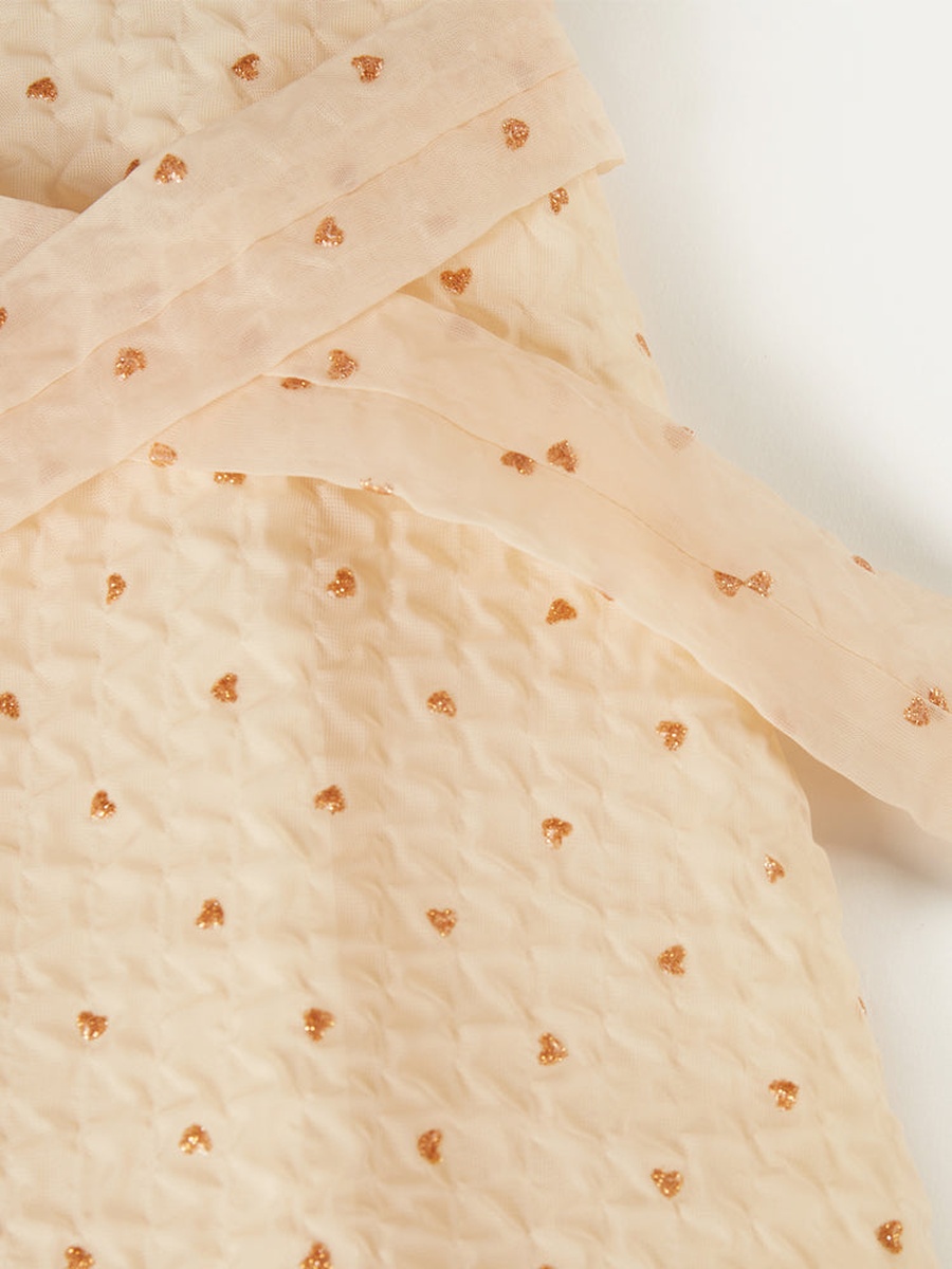 Dress with Metallic Thread