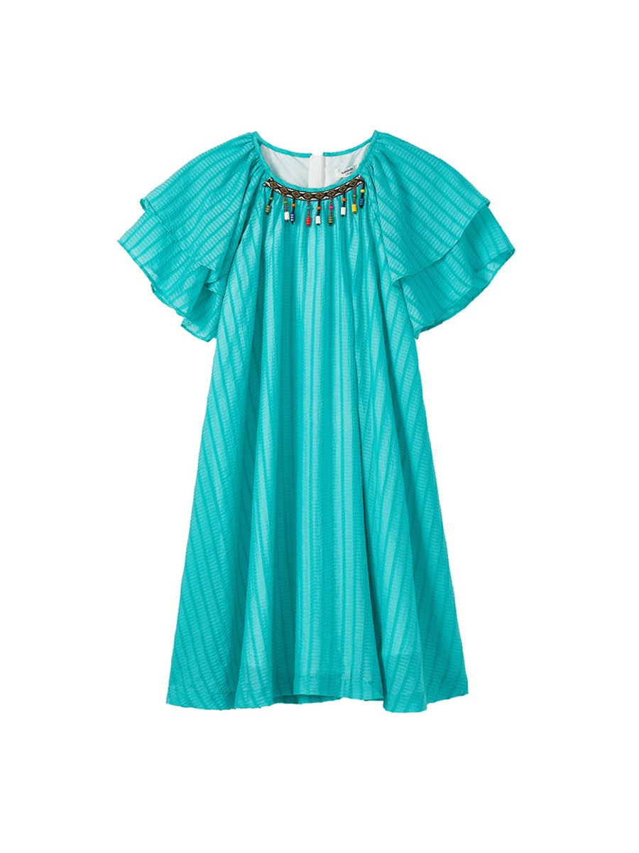Dress with Layered Sleeves