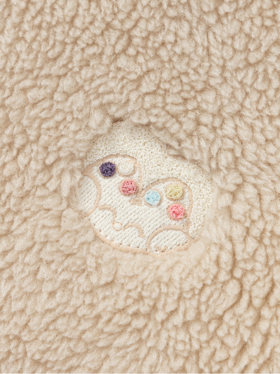 Fleece Hooded Jacket with Zip Closure