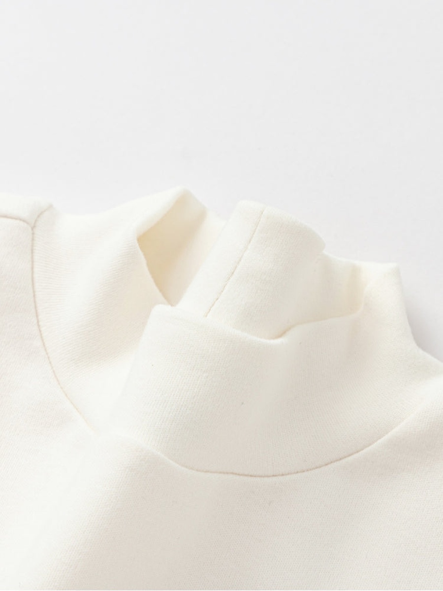 Long Sleeve T-Shirt with Mock Neck