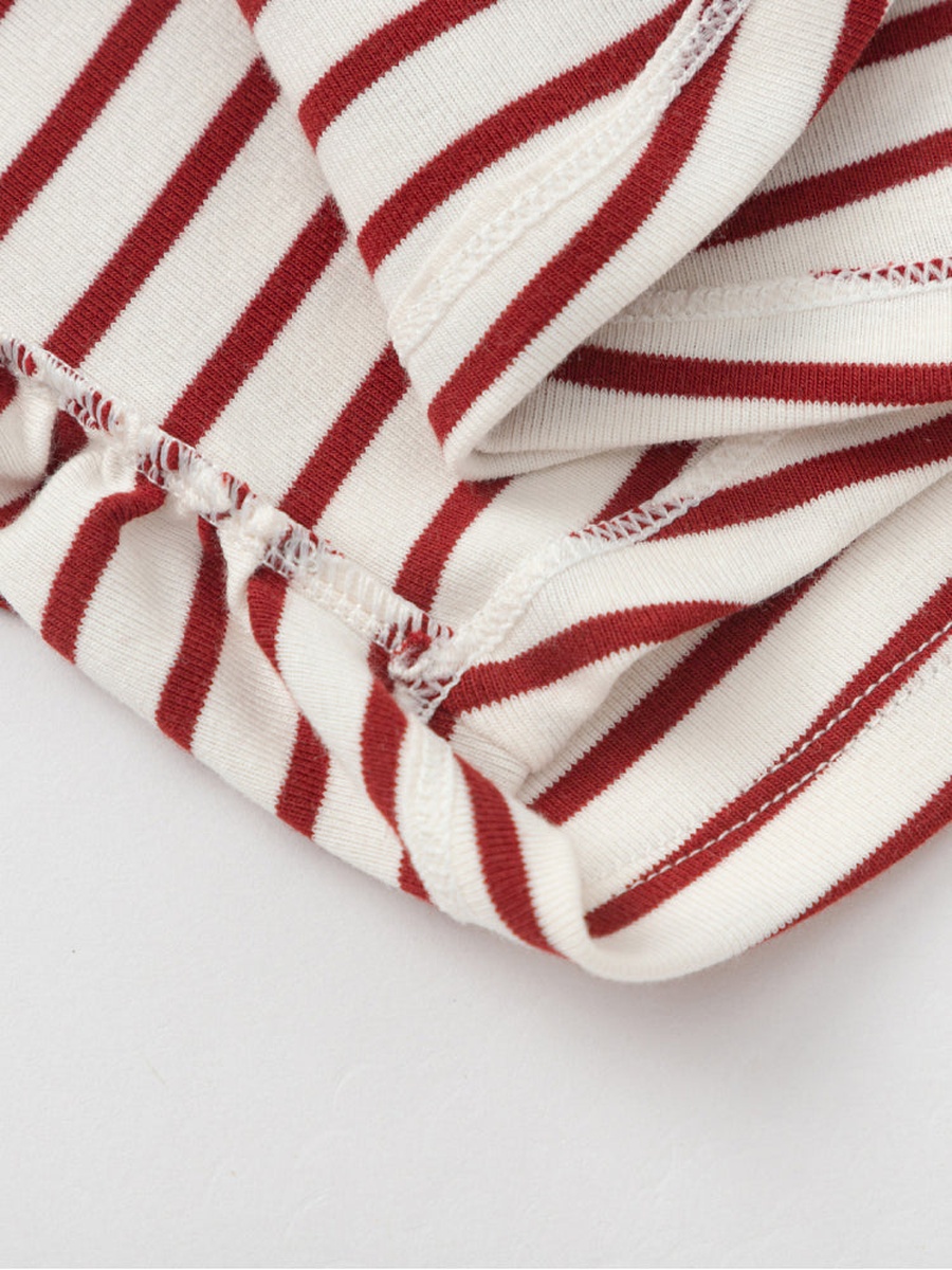 Striped Long Sleeve Top with Character Detail