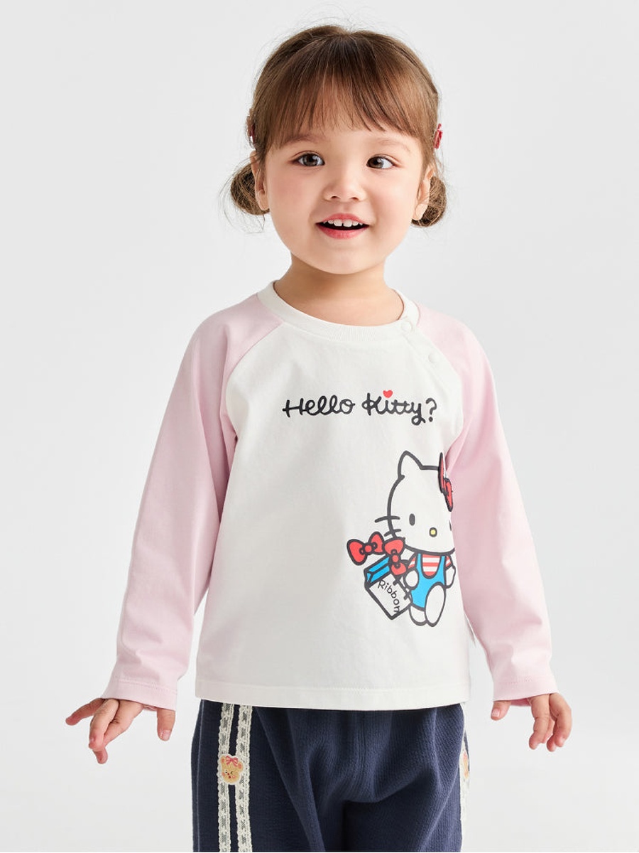 Long Sleeve Top with Graphic Front