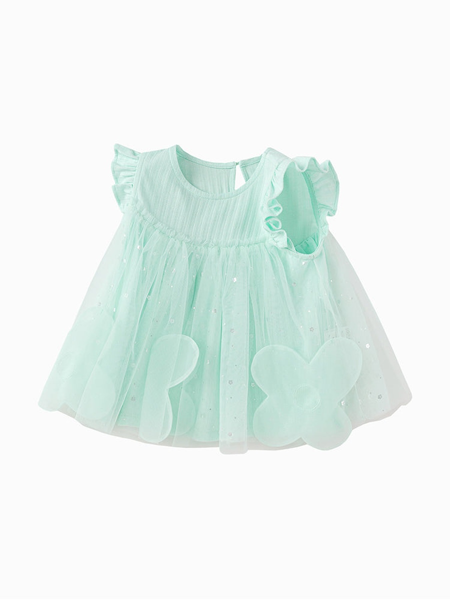 Top with Ruffled Tulle