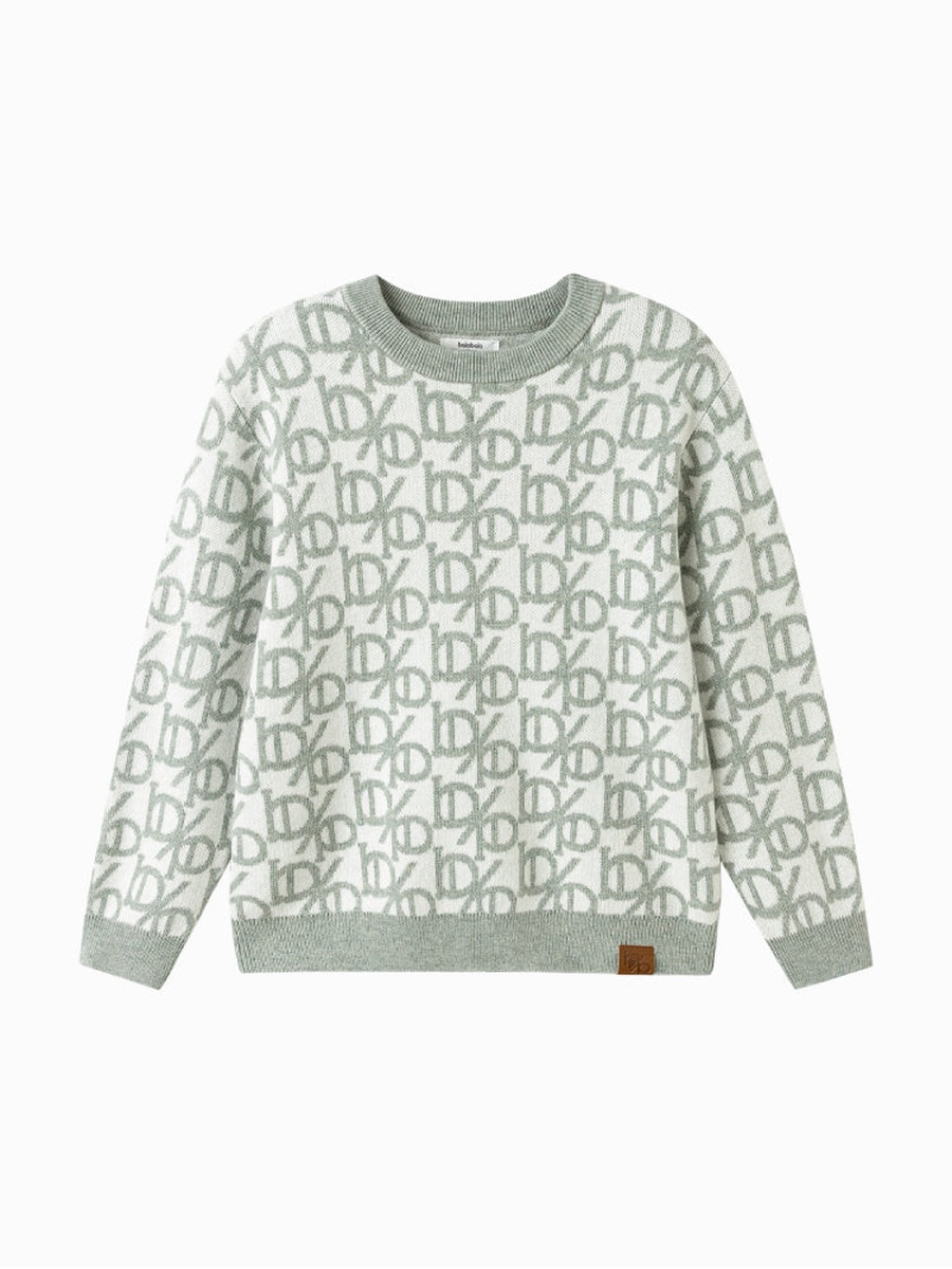 Knit Sweater with All-Over Pattern