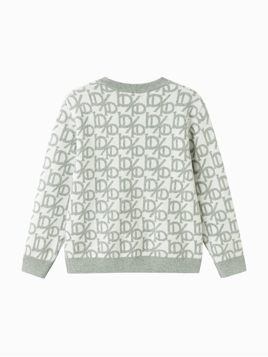 Knit Sweater with All-Over Pattern
