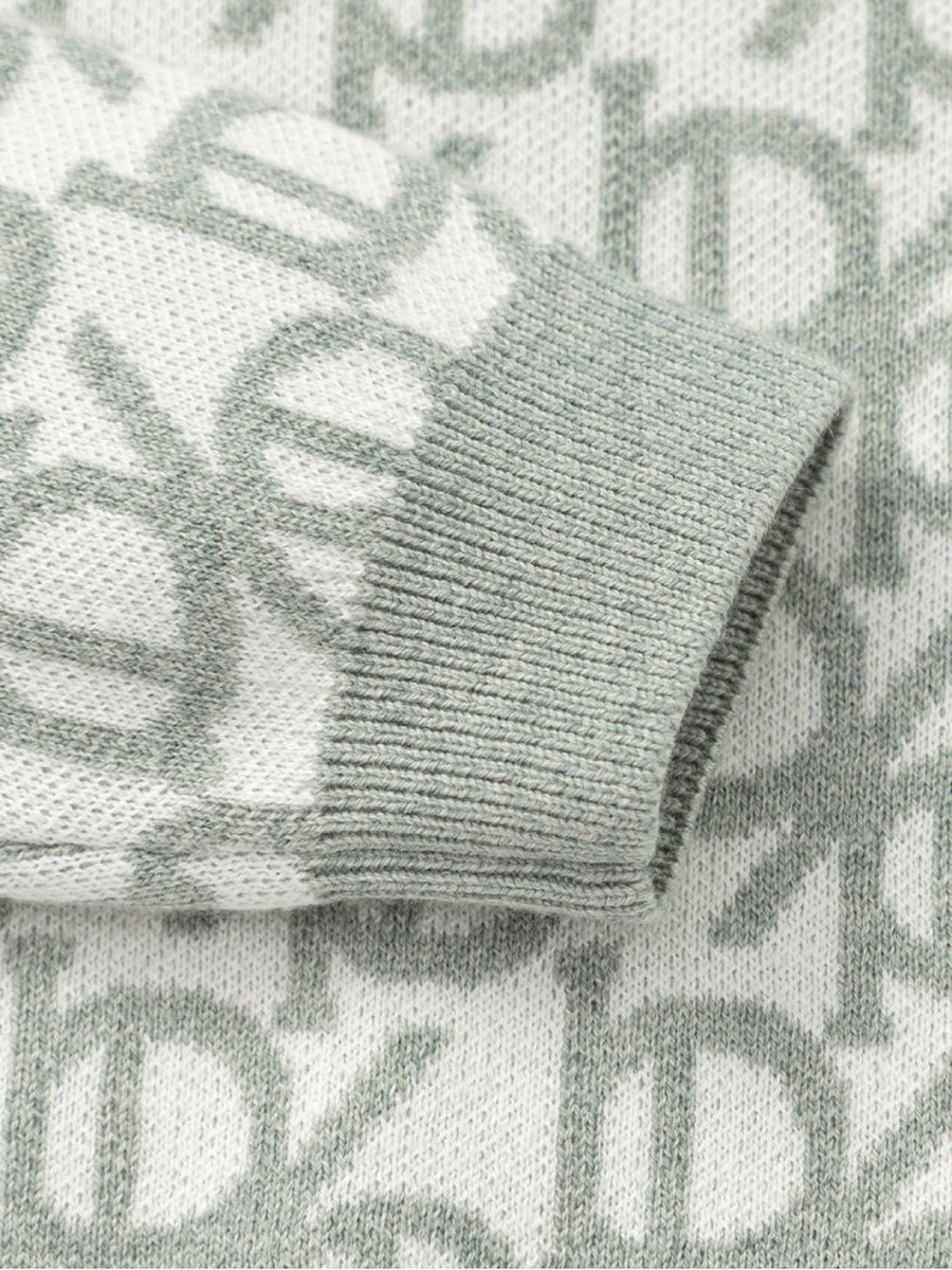Knit Sweater with All-Over Pattern