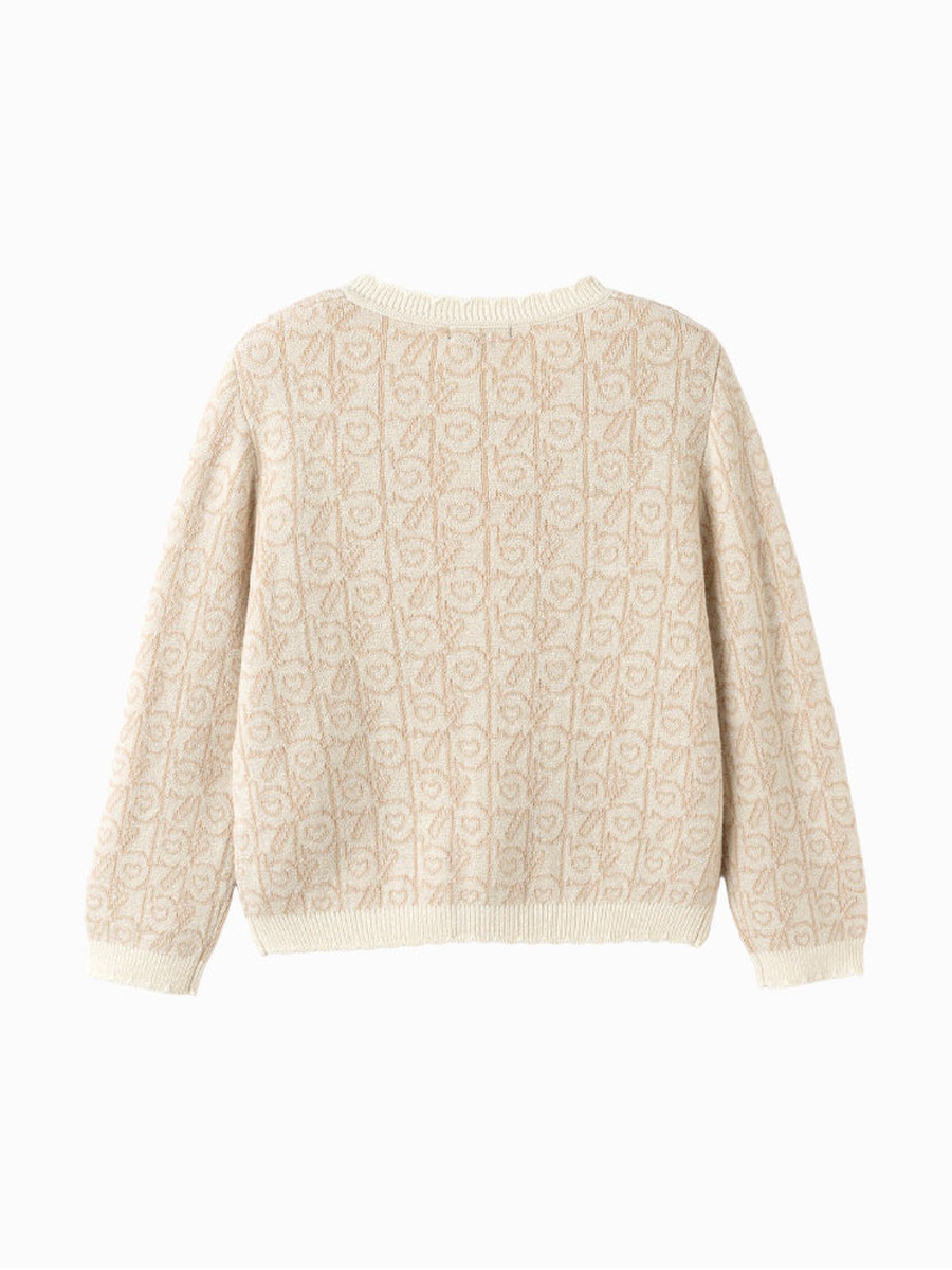 Knitted Cardigan with Bow Detail