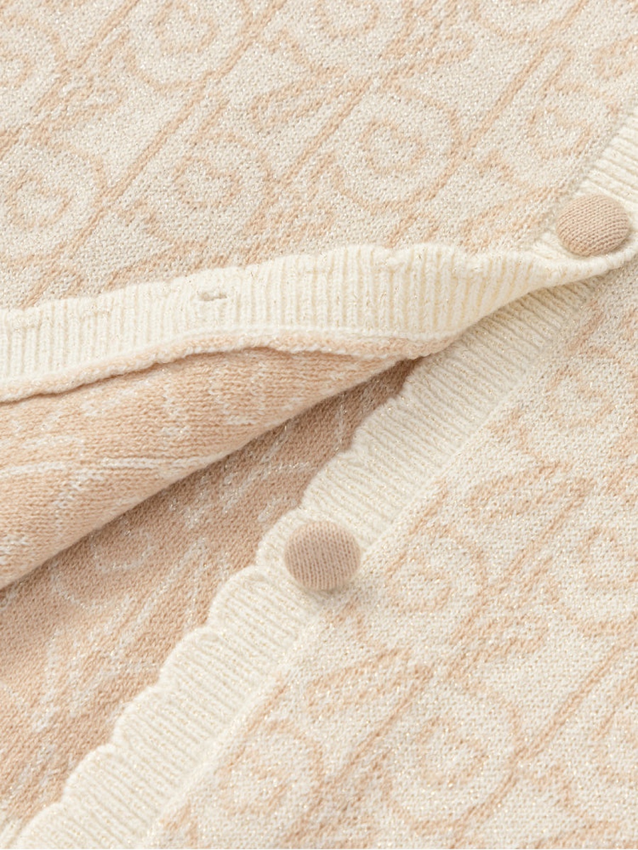 Knitted Cardigan with Bow Detail