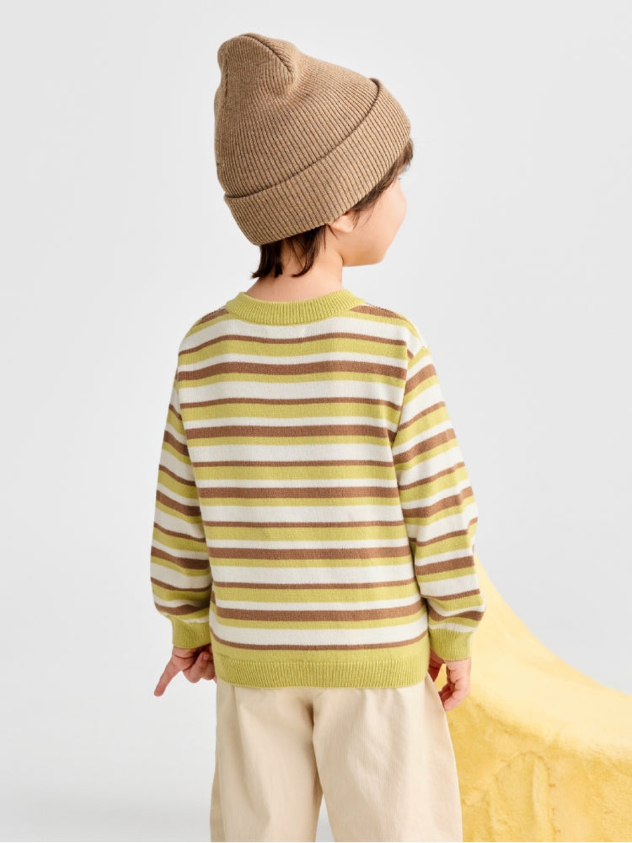Knitted Henley Sweater with Front Detail