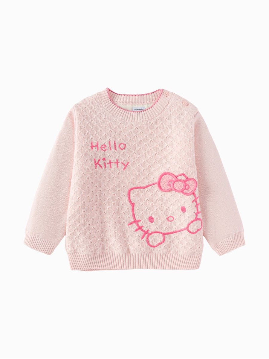 Knitted Sweater with Front Design