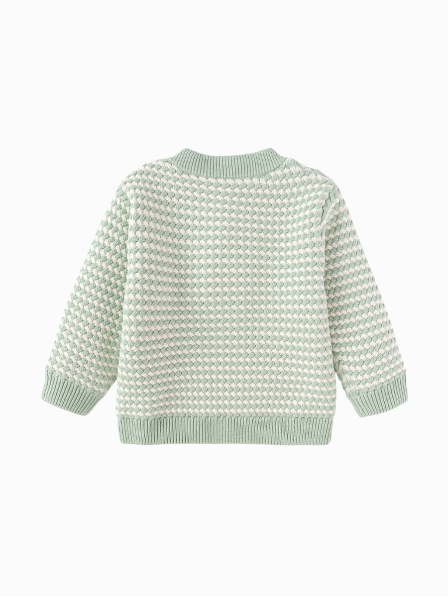 Knitted Sweater with Patterned Detail