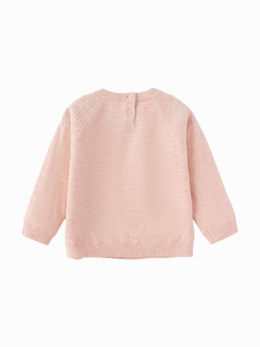 Knitted Sweater with Patterned Detail