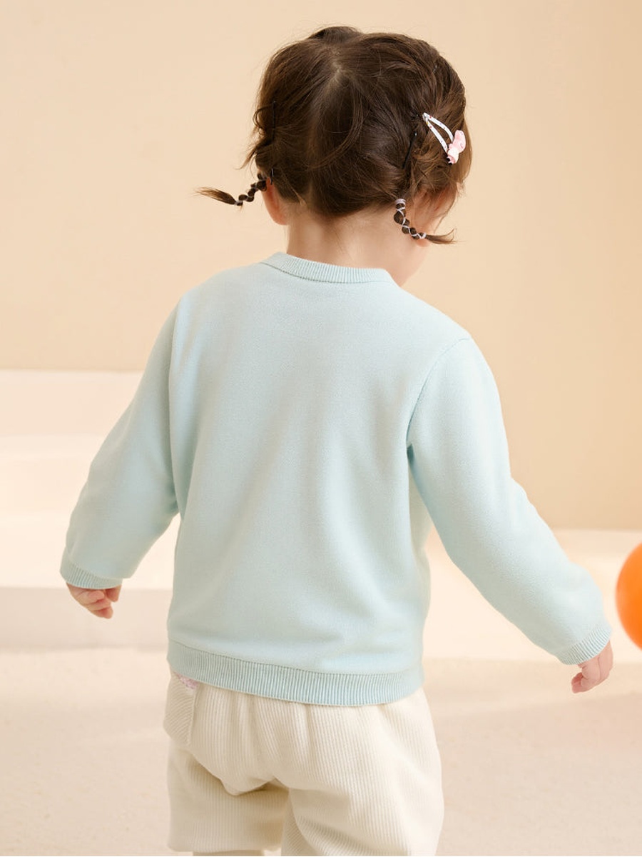 Knitted Sweater with Front Design