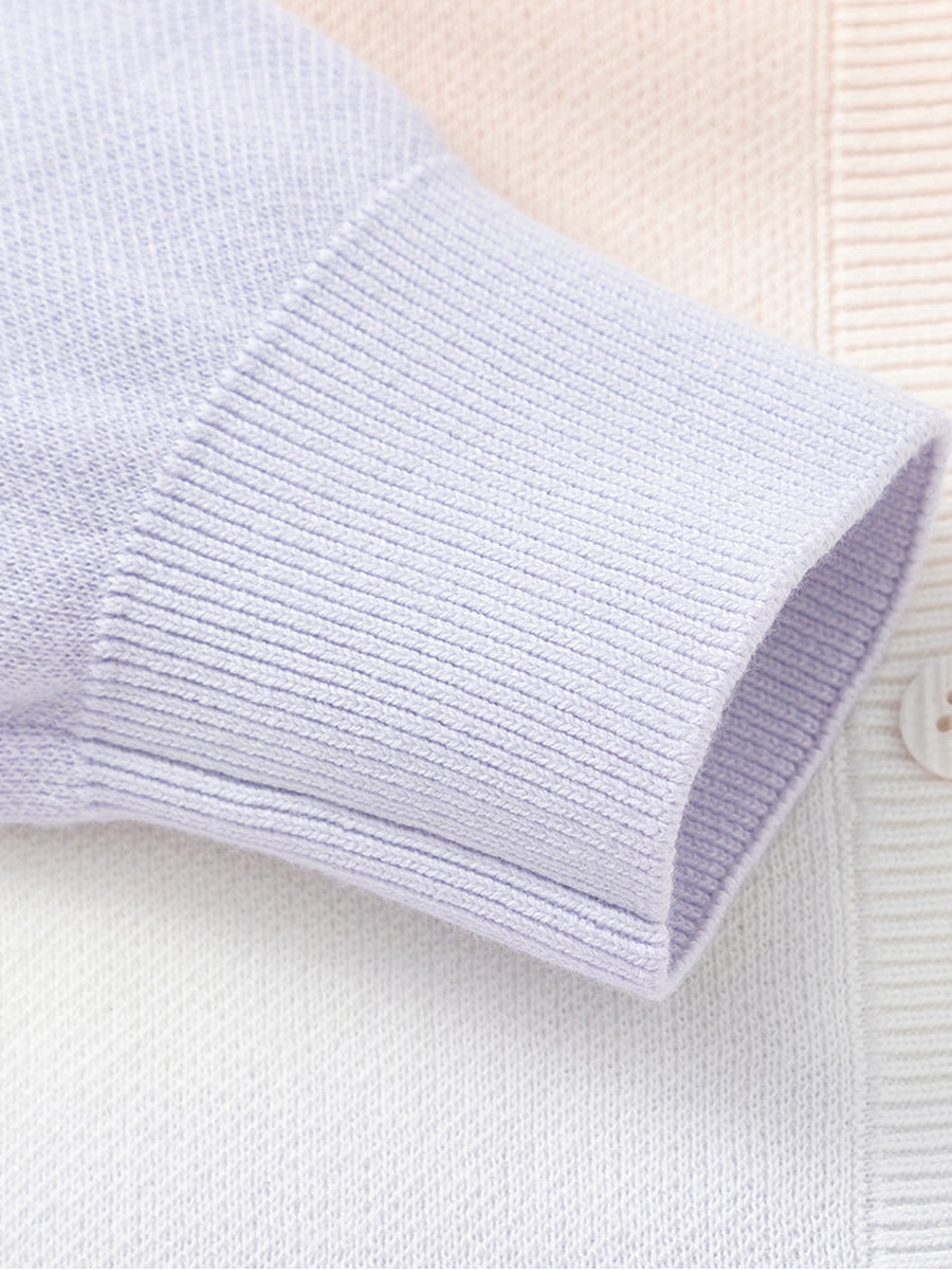 Gradient Colored Knitted Cardigan