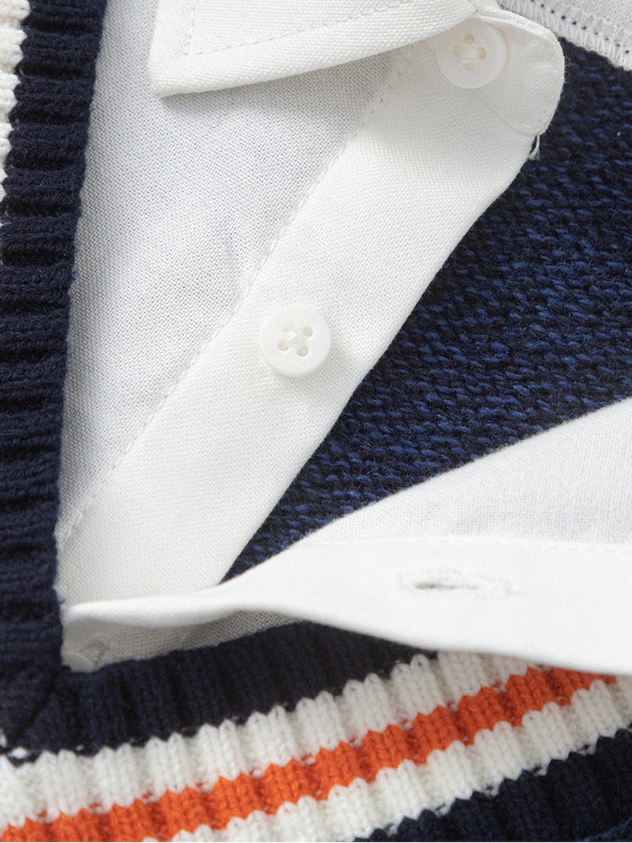 Knitted Sweater with Embroidery