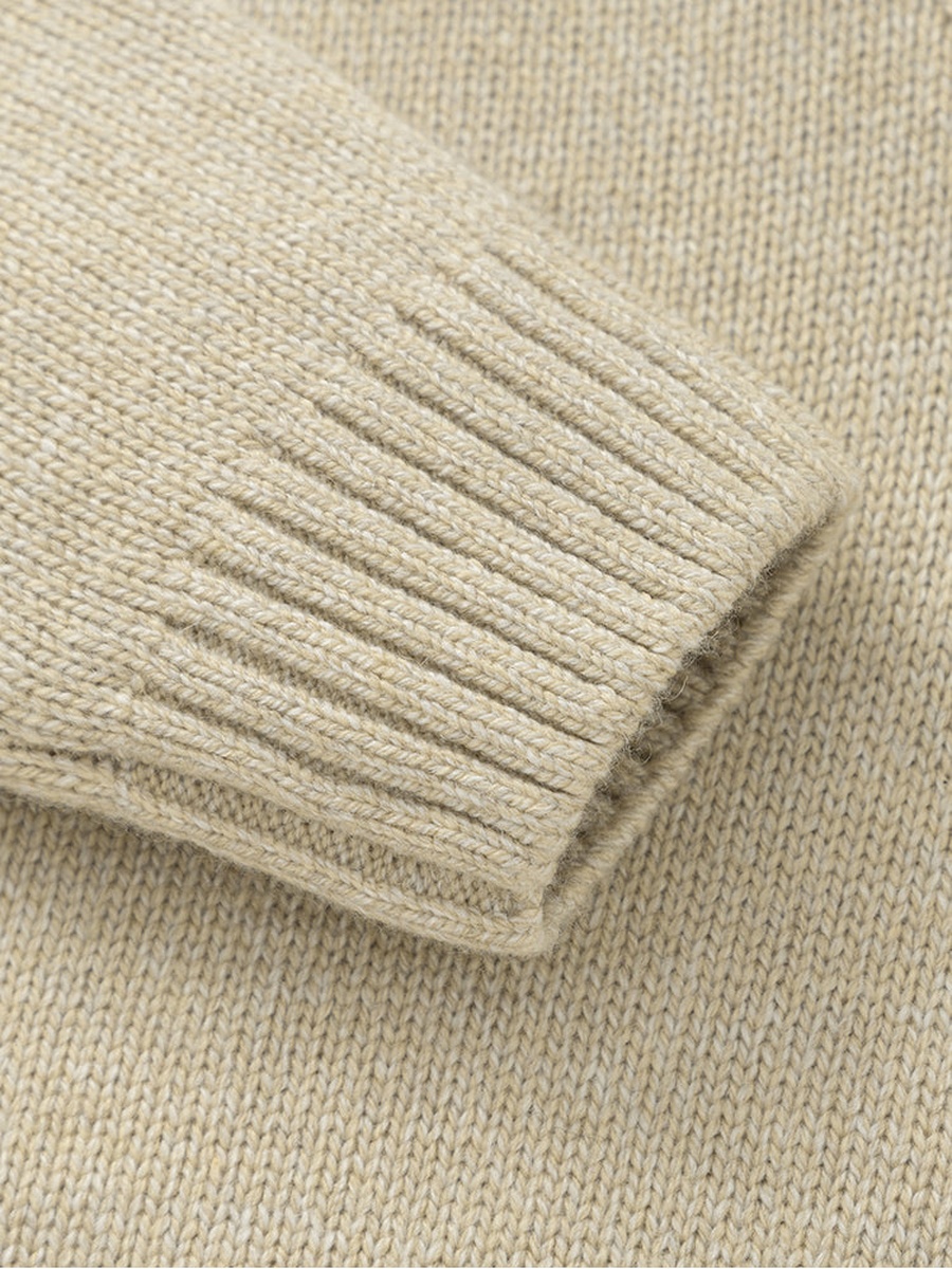 Knitted Sweater with Embroidery
