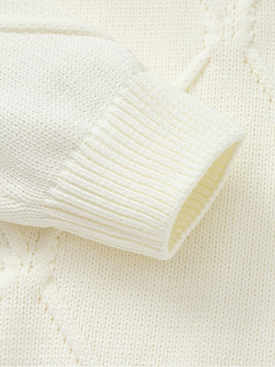 Textured Knitted Pullover