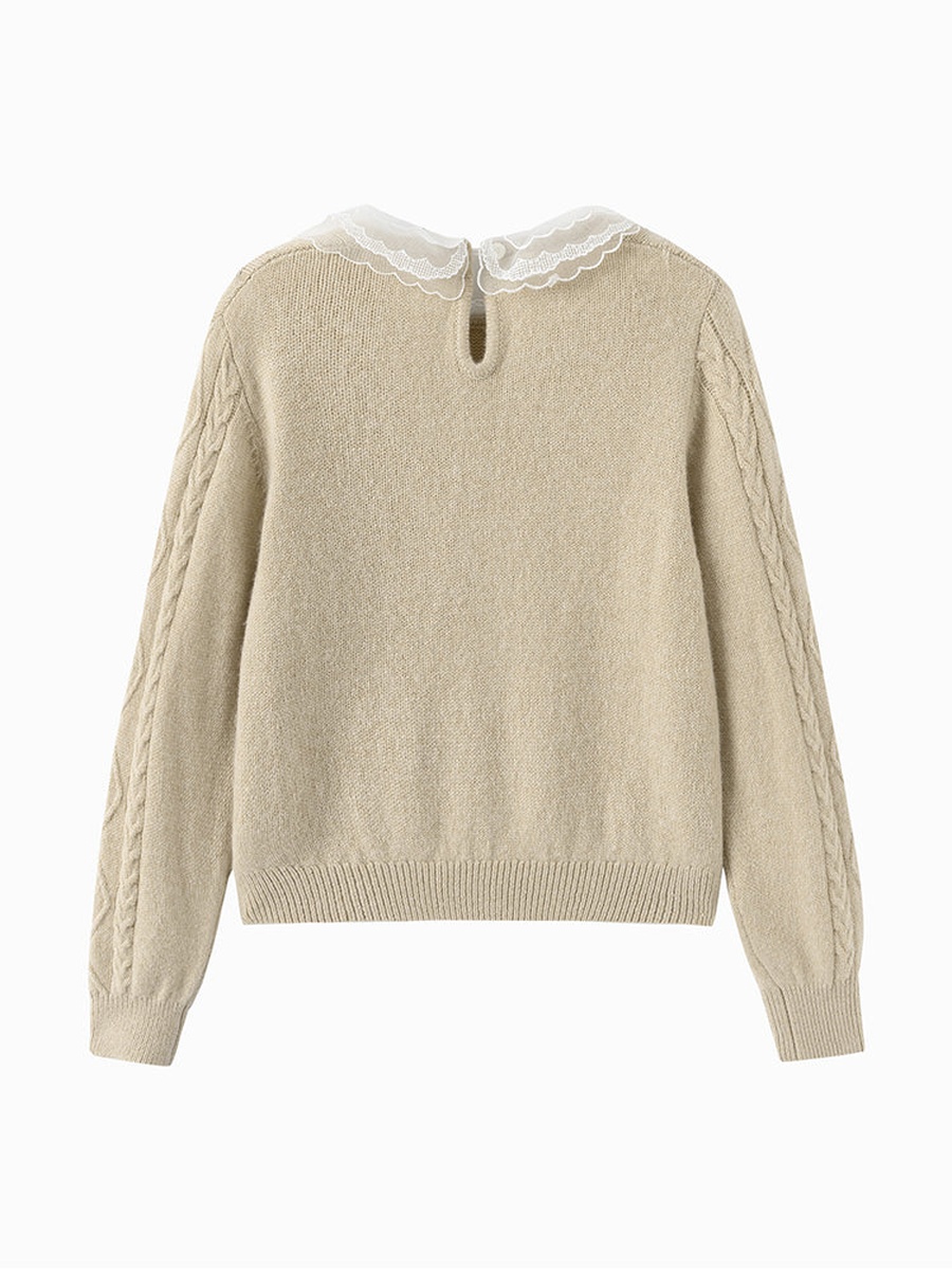 Textured Knitted Pullover