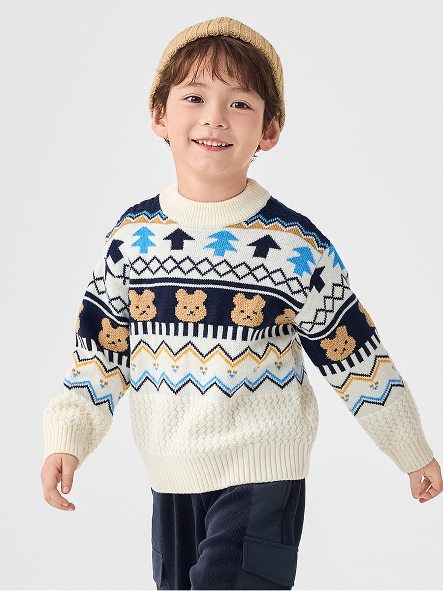Printed Knitted Pullover