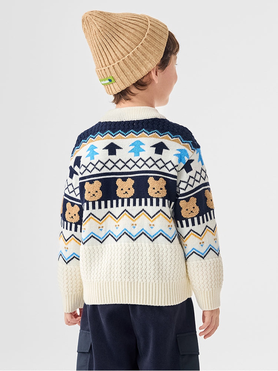 Printed Knitted Pullover