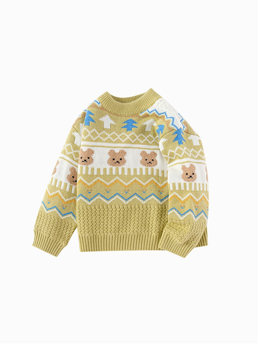 Printed Knitted Pullover