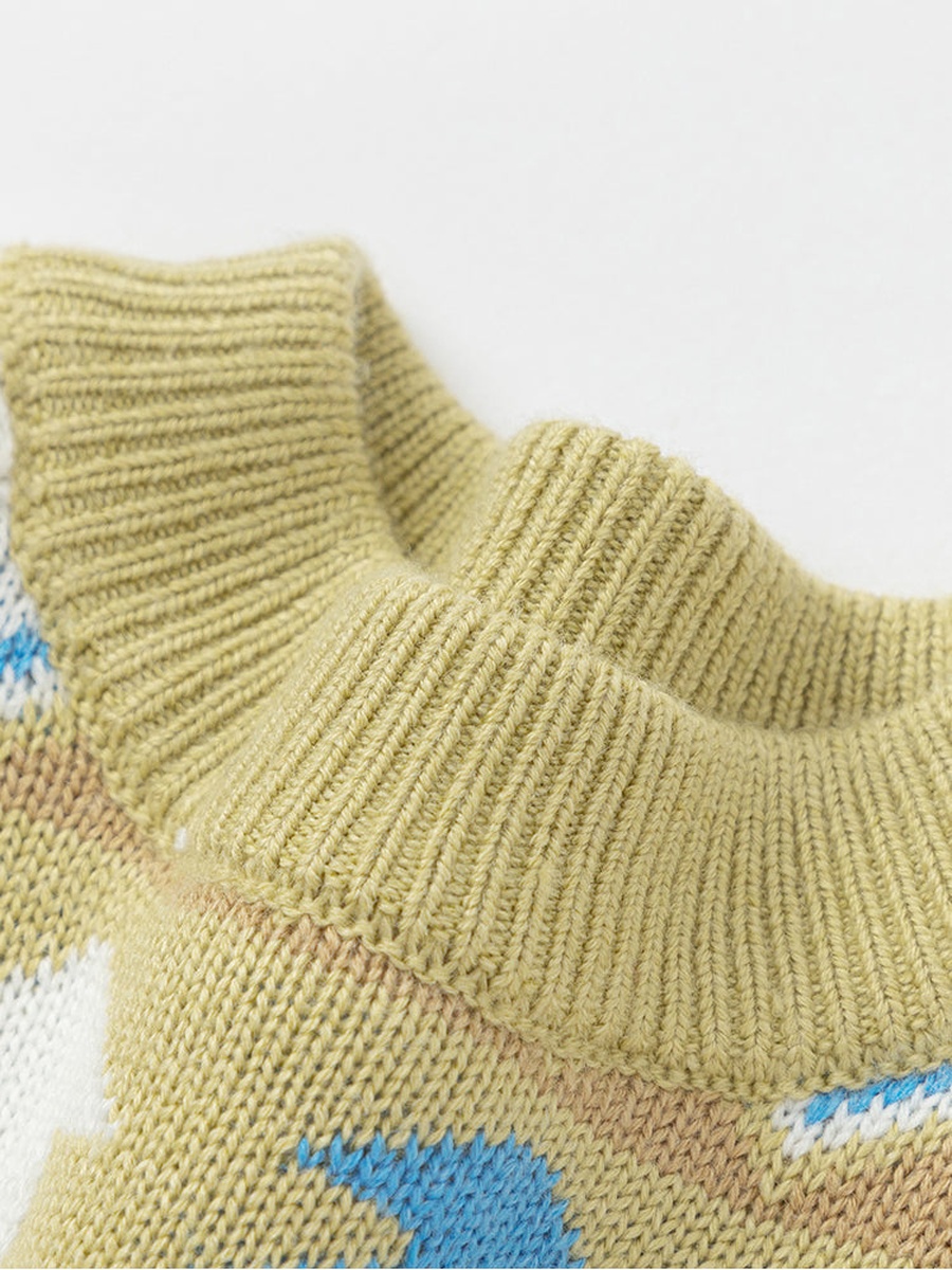 Printed Knitted Pullover
